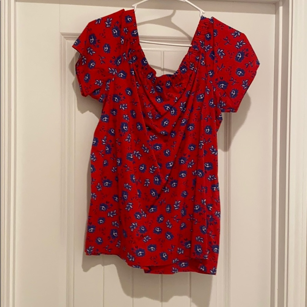Off the shoulder floral top